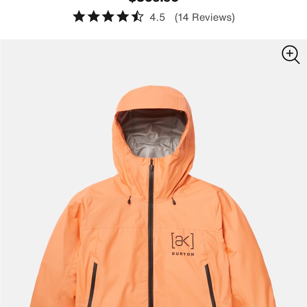 Burton Vibrant Orange Hooded Jacket